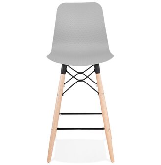 Halfhoge kruk &#039;MOZAIK MINI&#039; grijs Scandinavische stijl