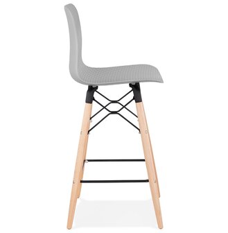 Halfhoge kruk &#039;MOZAIK MINI&#039; grijs Scandinavische stijl
