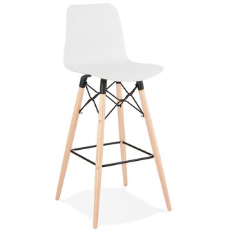 Design barkruk &#039;MOZAIK&#039; wit Scandinavische stijl