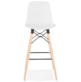 Design barkruk &#039;MOZAIK&#039; wit Scandinavische stijl