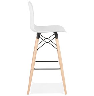 Design barkruk &#039;MOZAIK&#039; wit Scandinavische stijl