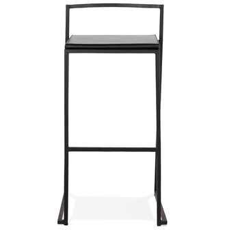 Barkruk design &#039;CASA&#039; zwarte industri&euml;le stijl stapelbaar