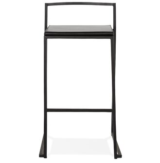 Middelhoge snackkruk &#039;CASA MINI&#039; zwart met stapelbaar industrieel design