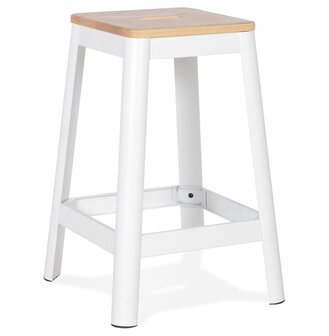 Halfhoge witte industri&euml;le barkruk &#039;LIDYA MINI&#039;
