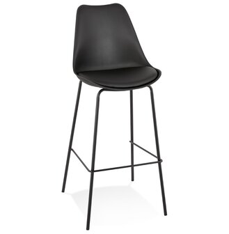Zwarte design barkruk &#039;LEMON&#039;