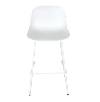 Halfhoge witte kruk &#039;GRANO MINI&#039; voor binnen/buiten