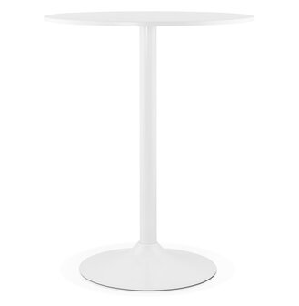 Staantafel / hoge tafel &#039;CARACAS&#039; wit - &Oslash; 90 cm
