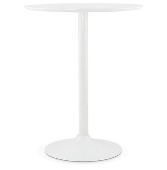 Staantafel / hoge tafel &#039;MADISON&#039; wit - &Oslash; 90 cm