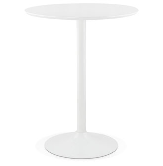 Staantafel / hoge tafel &#039;MADISON&#039; wit - &Oslash; 90 cm