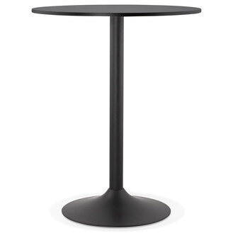 Staantafel / hoge tafel &#039;BRASILIA&#039; zwart - &Oslash; 90 cm