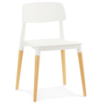 Moderne, witte stoel &#039;TRENDY&#039; in Scandinavische stijl