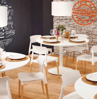 Moderne, witte stoel &#039;TRENDY&#039; in Scandinavische stijl