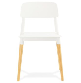 Moderne, witte stoel &#039;TRENDY&#039; in Scandinavische stijl
