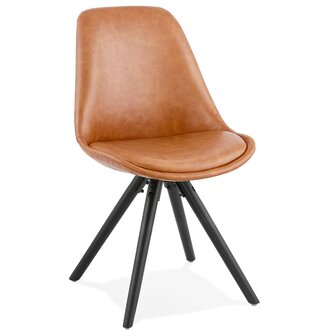 Design stoel &#039;STREET&#039; bruin industri&euml;le stijl