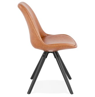 Design stoel &#039;STREET&#039; bruin industri&euml;le stijl