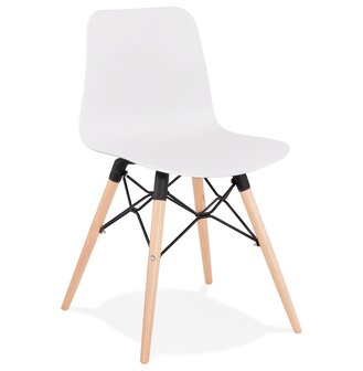 Scandinavische stoel &#039;TONIC&#039; wit design