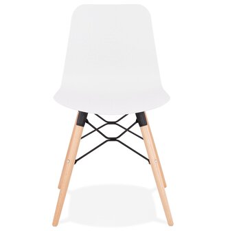 Scandinavische stoel &#039;TONIC&#039; wit design