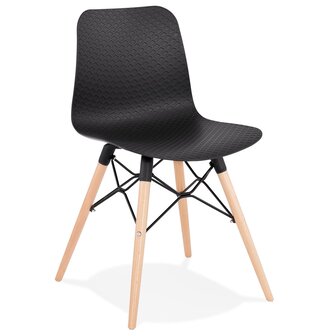 Scandinavische stoel &#039;TONIC&#039; zwart design