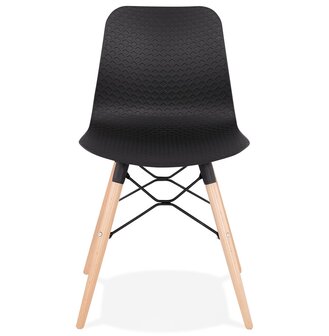 Scandinavische stoel &#039;TONIC&#039; zwart design