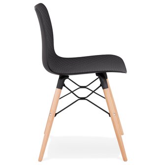 Scandinavische stoel &#039;TONIC&#039; zwart design