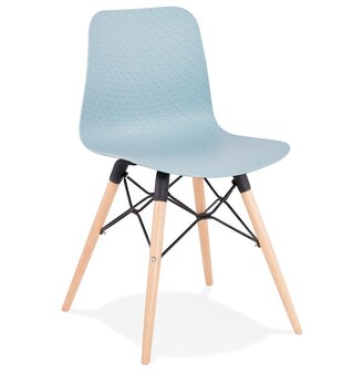 Scandinavische stoel &#039;TONIC&#039; blauw design
