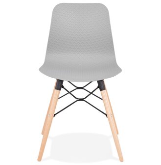 Scandinavische stoel &#039;TONIC&#039; grijs design