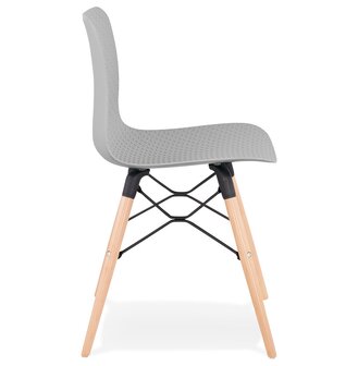 Scandinavische stoel &#039;TONIC&#039; grijs design
