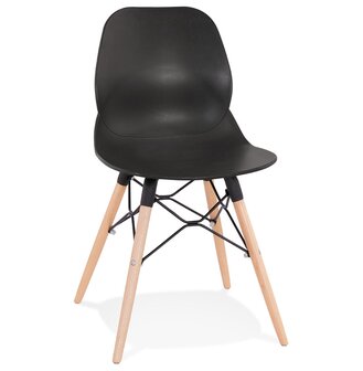Zwarte moderne Scandinavische stoel &#039;EPIK&#039;