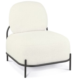 Lounge stoel &#039;ORSO LOUNGE&#039; in beige boucl&eacute;stof