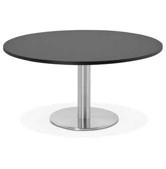 Lage loungetafel HOUSTON zwart - &Oslash; 90 cm