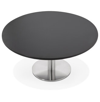 Lage loungetafel HOUSTON zwart - &Oslash; 90 cm