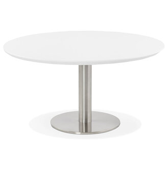 Lage loungetafel AGUA wit - &Oslash; 90 cm