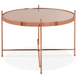 Lage tafel &#039;KOLOS MEDIUM&#039; koperkleurig