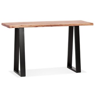 Industri&euml;le console &#039;RAFA CONSOLE&#039; van massief hout en metaal