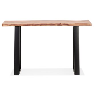 Industri&euml;le console &#039;RAFA CONSOLE&#039; van massief hout en metaal