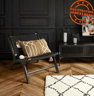 Design tv-meubel &#039;MOVIE&#039; van zwart hout