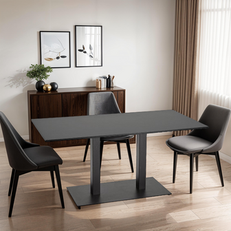Design tafel / bureau &#039;AUSTIN&#039; zwart - 160x80 cm