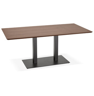 Design tafel / bureau &#039;ZUMBA&#039; met notenhouten afwerking - 180x90 cm