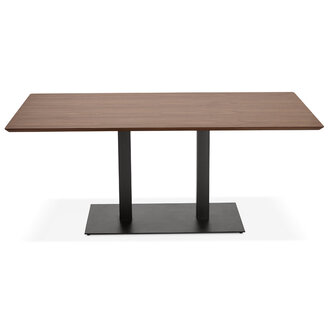 Design tafel / bureau &#039;ZUMBA&#039; met notenhouten afwerking - 180x90 cm