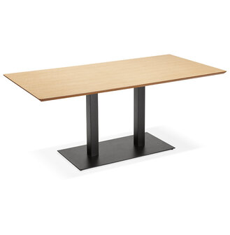 Design tafel / bureau &#039;ZUMBA&#039; met natuurlijk houten afwerking - 180x90 cm