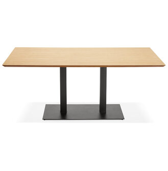 Design tafel / bureau &#039;ZUMBA&#039; met natuurlijk houten afwerking - 180x90 cm