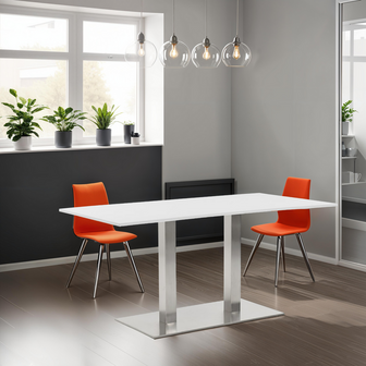 Design tafel / bureau &#039;DENVER&#039; wit - 160x80 cm