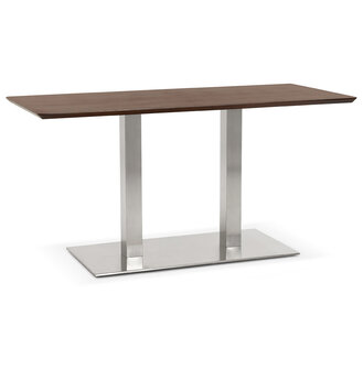 Design tafel / bureau &#039;MAMBO&#039; met notenhouten afwerking - 150x70 cm