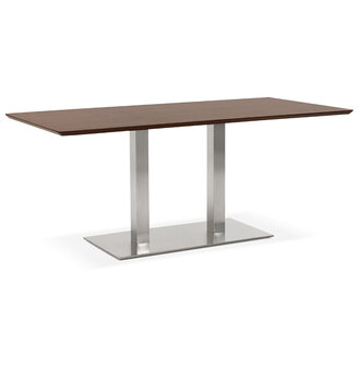 Design tafel / bureau &#039;MAMBO&#039; met notenhouten afwerking - 180x90 cm