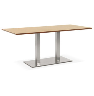 Design tafel / bureau &#039;MAMBO&#039; met natuurlijk houten afwerking - 180x90 cm