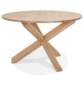 Ronde massief eiken &#039;FATY&#039; designtafel