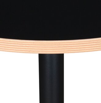 Zwarte ronde tafel &#039;FUSION ROUND&#039; - &Oslash; 80 cm