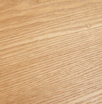 Ronde eettafel &#039;LULU&#039; van zwart metaal en natuurkleurig hout - &Oslash;140 cm
