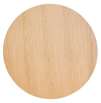 Table de cuisine ronde &#039;MIDY&#039; finition naturelle style scandinave - &oslash; 90 cm