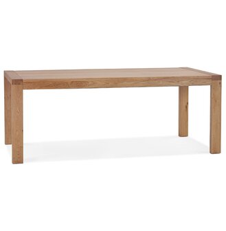 Table de salle &agrave; manger extensible &#039;EXTENSA&#039; en Ch&ecirc;ne massif - 200(280)x100 cm
